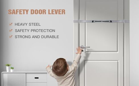 Door Security Door Bar (Black - Heavy Duty) Use as Door Security Bar -Door Reinforcement Lock,Protect The Security of The Entire Door. Fits Doors 30"-39" - Safe Room in Saudi Arabia