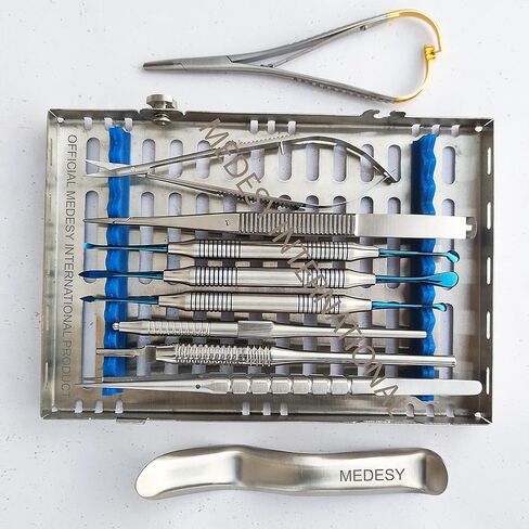 Medesy Periodontal Micro Surgery Kit Titanium Coated Dental Surgery Instruments Kit in Kuwait