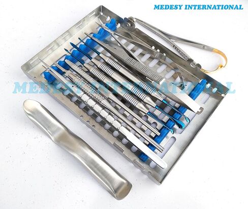 Medesy Periodontal Micro Surgery Kit Titanium Coated Dental Surgery Instruments Kit in Kuwait