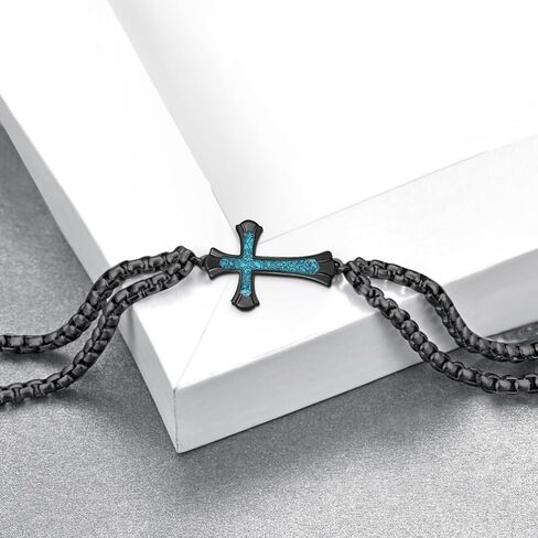 Cross Bracelet 925 Sterling Silver Turquoise Cross Bracelets Christian Jewelry Gifts for Men Women in Saudi Arabia