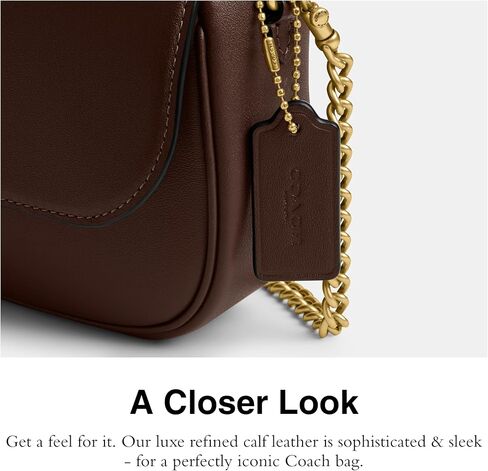 Coach Brook Flap Chain Bag, B4/Chalk in Saudi Arabia