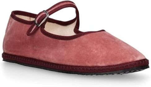 Velvet Ballet Flats for Women Suede Round Toe Cute Mary Jane Flats Slip On Casual Dressy Comfortable Ballerina Shoes in Saudi Arabia