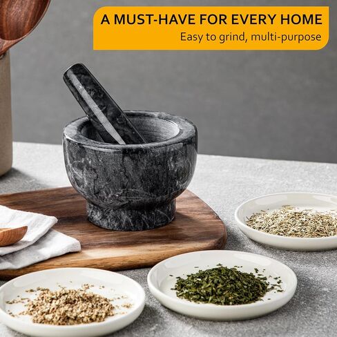Velaze Large Mortar and Pestle Set, 100% Granite, Natural Unpolished, Herb Crusher, Spice Grinder, Stone Grinder Bowl for Making Guacamole and Pesto, 6.3 Inch Pestle and 16 oz Mortar(2Cup) in Saudi Arabia
