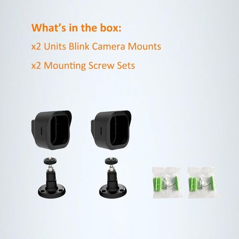 3+1 Pack | Mount for Blink Outdoor 4 Camera | Adjustable to Improve Viewing Angle | Blink Outdoor (4th Gen) Mounting Kit and Housing Cover | Sync Module 2 Mount Included in Kuwait