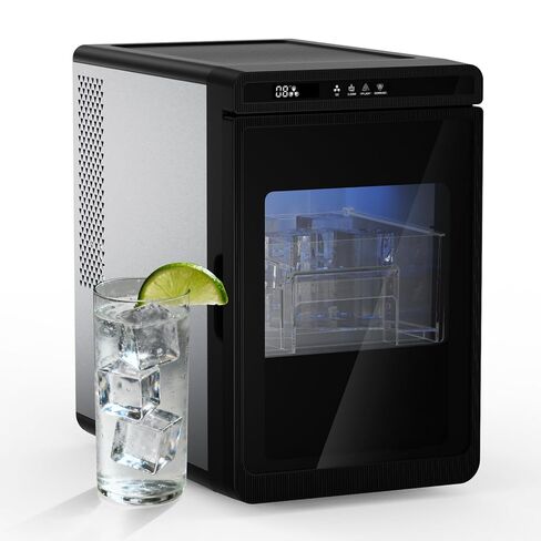 Northair Clear Ice Maker - Makes 4x4 Crystal Clear Ice Cubes in 25min - Great for Cocktails, Whiskey & Bourbon - Compact Countertop Ice Maker in Kuwait
