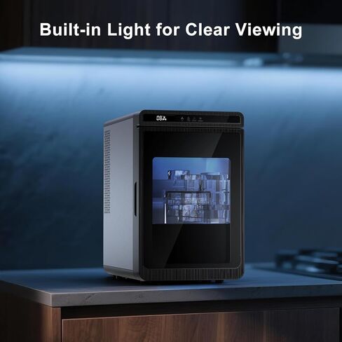 Northair Clear Ice Maker - Makes 4x4 Crystal Clear Ice Cubes in 25min - Great for Cocktails, Whiskey & Bourbon - Compact Countertop Ice Maker in Kuwait