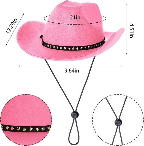 Brown Western Cowboy Hat,Cowboy Costume for Themed Parties Halloween Cosplay in Kuwait