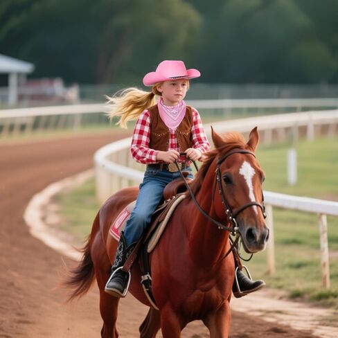 Brown Western Cowboy Hat,Cowboy Costume for Themed Parties Halloween Cosplay in Kuwait