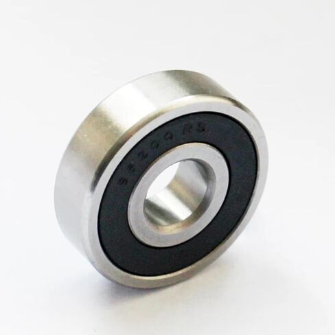Industrial Precision Motor Spindle Ball Bearing, High Speed Non-Contact Design, Silver and Black, Advanced Ball Technology for Industrial Applications (6202-RZ 15x35x11mm) in Saudi Arabia