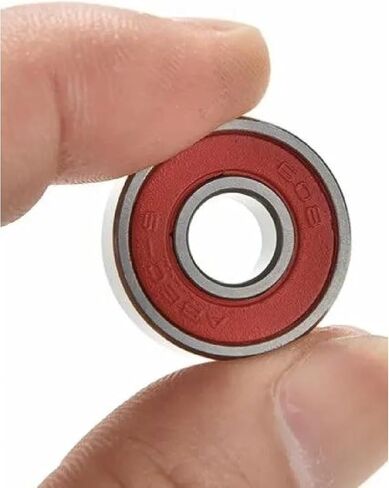 ABEC 9 Stainless Steel Precision Bearings, Red, High Performance, 5 Pack, for Roller Skates, Skateboards, Scooters in Saudi Arabia