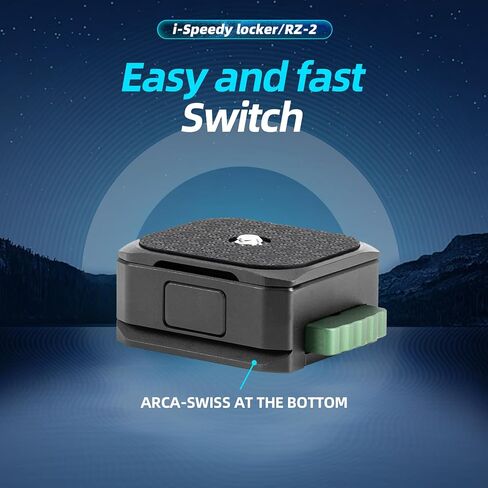 Fotopro Quick Release Plate with 1/4 Inch Screw Universal Camera Base for DSLR Camera Tripod Monopod RZ-2 Black in Kuwait