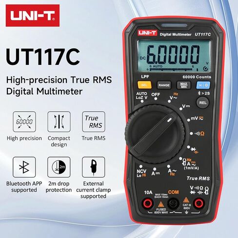 4PCS UNI-T Multimeter Ceramic Fuse 10A 250V and 1A 250V for ut61a ut61b ut61c ut61d ut61e Digital multimeter in Saudi Arabia