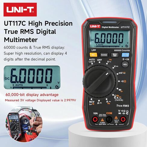 4PCS UNI-T Multimeter Ceramic Fuse 10A 250V and 1A 250V for ut61a ut61b ut61c ut61d ut61e Digital multimeter in Saudi Arabia