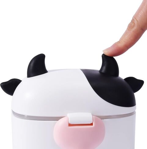 Bebamour Snack Box For Kids & Toddlers 3 Compartment Divided Food Storage Containers Food Storage Containers With Lids&Strap Snack Boxes for Go out,School, and Travel (New Coffee Cow) in Saudi Arabia