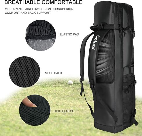 Goloni 4 Stick Field Hockey Bag,Backpack with Independent Shoe Pouch & Multiple Pockets, Fits All Field Hockey Gear in Saudi Arabia