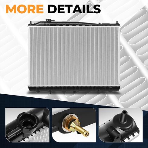 Auto Dynasty Radiator Compatible with 2009-2014 Nissan Cube, DPI 13127 Factory Style 1-Row Cooling Radiator, Aluminum Core in Saudi Arabia