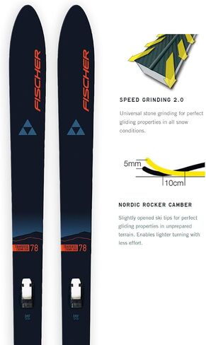 Fischer Traverse 78 Crown/Skin Xtralite Offtrack Cross Country Skis in Saudi Arabia