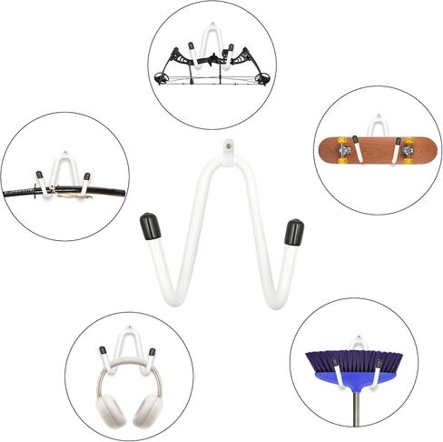 Skateboard Wall Mount Skateboard Wall Hanger Storage Rack Flexible Hanger - Fit Cruiser Boards, Skateboards, Penny Boards, Longboards,etc- W Style - No Board -2 Pack in Saudi Arabia