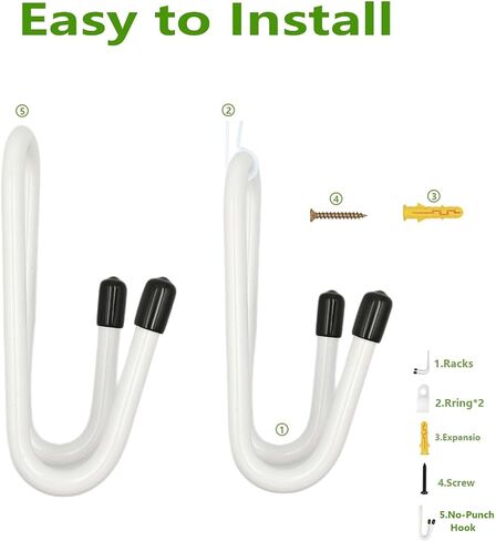 Skateboard Wall Mount Skateboard Wall Hanger Storage Rack Flexible Hanger - Fit Cruiser Boards, Skateboards, Penny Boards, Longboards,etc- W Style - No Board -2 Pack in Saudi Arabia