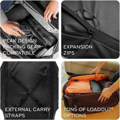 Peak Design Travel Duffelpack 45-65L (Black) BTRDP-65-BK-2 in Kuwait