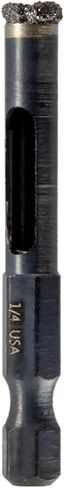 Spyder 1/2-Inch Diamond Edge Hole Saw Bit, 1/4" Hex Quick Connect Arbor, for Glass, Tile, Marble, Granite, Cement Board, Masonry and More (600850) in Saudi Arabia