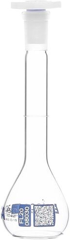 Eisco Volumetric Flask, 2000mL - Class A - Borosilicate Glass, Polyethylene Stopper, 29/32 Socket - QR Code Marking for Calibration Certificate in Saudi Arabia