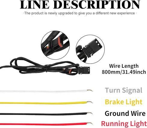 Motorcycle Rear Fender with LED Lights Turn Signal Brake Running Light Fit For Harley Softail Breakout and Rocker FXBR FXBRS 2008-2017 in Kuwait