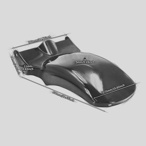 Motorcycle Rear Fender with LED Lights Turn Signal Brake Running Light Fit For Harley Softail Breakout and Rocker FXBR FXBRS 2008-2017 in Kuwait