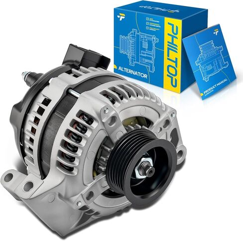 PHILTOP Alternator Compatible with Santa Fe 2007-2009 2.7L, Rondo 2007-2010 2.7L, Optima 2007-2010 2.7L High Amp Alternators Replace 11190N 12V 130Amp CW S6 6-Groove Pulley in Saudi Arabia