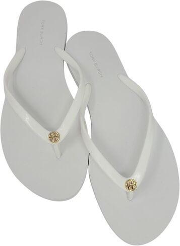 Tory Burch Women's Navy Sea Solid Ankle Strap Flat Flip Flop Sandal - Size 8, Medium Width in Saudi Arabia