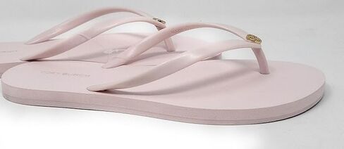 Tory Burch Women's Navy Sea Solid Ankle Strap Flat Flip Flop Sandal - Size 8, Medium Width in Saudi Arabia