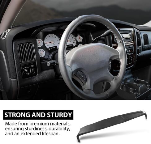 Dash Cover Dashboard Gray Plastic Compatible with Dodge Ram 1500 2002-2005, Fit Dodge Ram 2500 3500 2003-2005 in Saudi Arabia