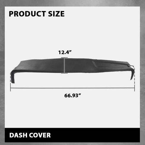 Dash Cover Dashboard Gray Plastic Compatible with Dodge Ram 1500 2002-2005, Fit Dodge Ram 2500 3500 2003-2005 in Saudi Arabia