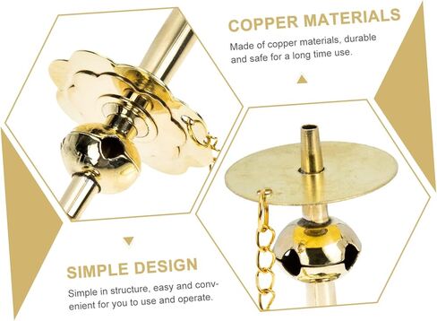 Toyvian Copper Core Accessory Pole for Musical Instruments Premium Copper Material Easy to Use Store Lightweight Portable in Kuwait