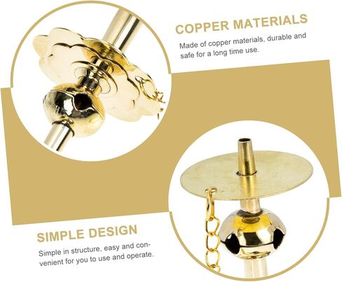 Toyvian Copper Core Accessory Pole for Musical Instruments Premium Copper Material Easy to Use Store Lightweight Portable in Kuwait