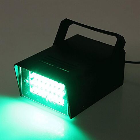 ENUOLI Mini LED Strobe Light أبيض اللون مع 24 مصباح LED فائق السطوع للتحكم في السرعة المتغيرة لنوادي عيد الميلاد تأثير ضوء المسرح DJ Disco Bars Party Halloween (أبيض اللون) in Kuwait