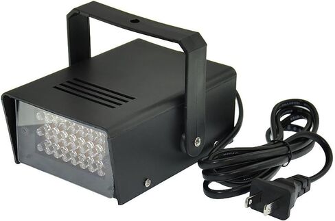 ENUOLI Mini LED Strobe Light أبيض اللون مع 24 مصباح LED فائق السطوع للتحكم في السرعة المتغيرة لنوادي عيد الميلاد تأثير ضوء المسرح DJ Disco Bars Party Halloween (أبيض اللون) in Kuwait