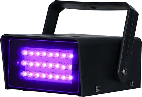 ENUOLI Mini LED Strobe Light أبيض اللون مع 24 مصباح LED فائق السطوع للتحكم في السرعة المتغيرة لنوادي عيد الميلاد تأثير ضوء المسرح DJ Disco Bars Party Halloween (أبيض اللون) in Kuwait