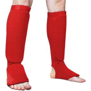 KeuLEn Taekwondo Cloth Calf Shin Instep Protector Guards, Boxing Martial Arts MMA Training Foot Protective Gear for Men Women Kids Sparring UFC Muay Thi Sparring Karate Foowear
