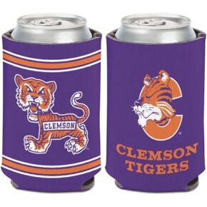 WinCraft NCAA Clemson University Tigers 1 Pack 12 oz. 2-Sided Can Cooler