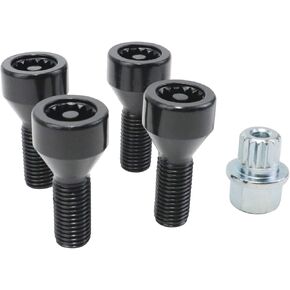 Wheel Lock Set Lug Nuts Bolts M12 x 1.5mm Fits for BMW Z4 Z3 M6 M5 M3 650i 535i 528i 525i 335i 328i 330i Mini Cooper Replacement 36136786419 in Kuwait
