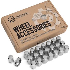 StanceMagic 23pcs Bulge Closed End Lug Nuts - 1/2x20 Threads, Cone Seat, 3/4" 19mm Hex - Compatible with Jeep Wrangler TJ JK Cherokee XJ Wrangler Liberty Rubicon CJ5 CJ7 ZJ WJ - Black, 1.4in Length