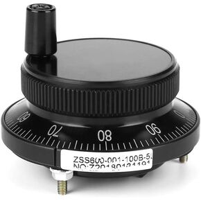 5V 60MM Hand Wheel Pulse Encoder Mill Router Manual Control for CNC System Milling Machine (Black)