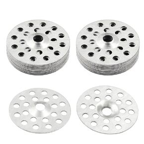 Coufce 100pcs 1 inch Plaster Washers Zinc Metal Washer, Plaster Repair Washers Profile Washer for Wall, Ceiling, and Drywall Repair