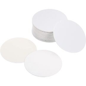 PATIKIL 80mm/3.15" Aluminum Foil Cap Liner, 100 Pack Resistant Tamper Induction Heat Sealer Sealing Liners for PET Plastic Bottle Jar Lid