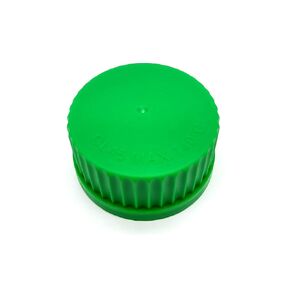Blue GL45 Polypropylene Screw Cap with Internal Molded Seal Ring for Lab Prex Media Bottles (Case of 12)