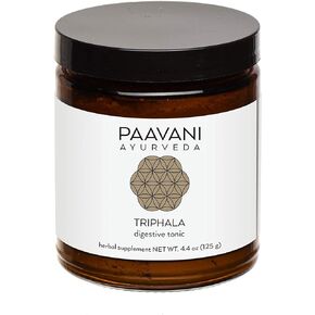PAAVANI Ayurveda - Triphala Digestive Tonic - Organic Ingredients - Detoxification - Elimination - Rejuvenation - Ayurveda Herb, 9 oz Jar