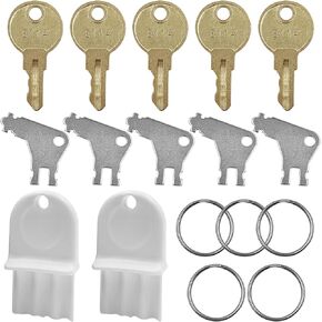 Paper Towel and Toilet Paper Dispenser Key Set,12 Pcs Universal Paper Towel Dispenser Key, Replacement Key Compatible for Georgia Pacific, E114 Toilet Paper Dispensers and Other Brands