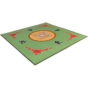 THY COLLECTIBLES Universal Mahjong/Paigow/Card/Game Table Cover - Green Mat 31.5" x 31.5" (80cm x 80cm)