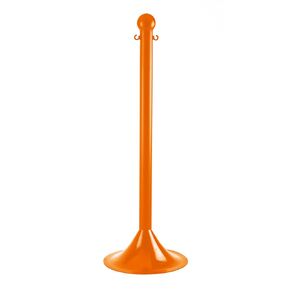 Mr. Chain 91512-6 Safety Orange Stanchion, 2" link x 41" Overall Height, Pack of 6